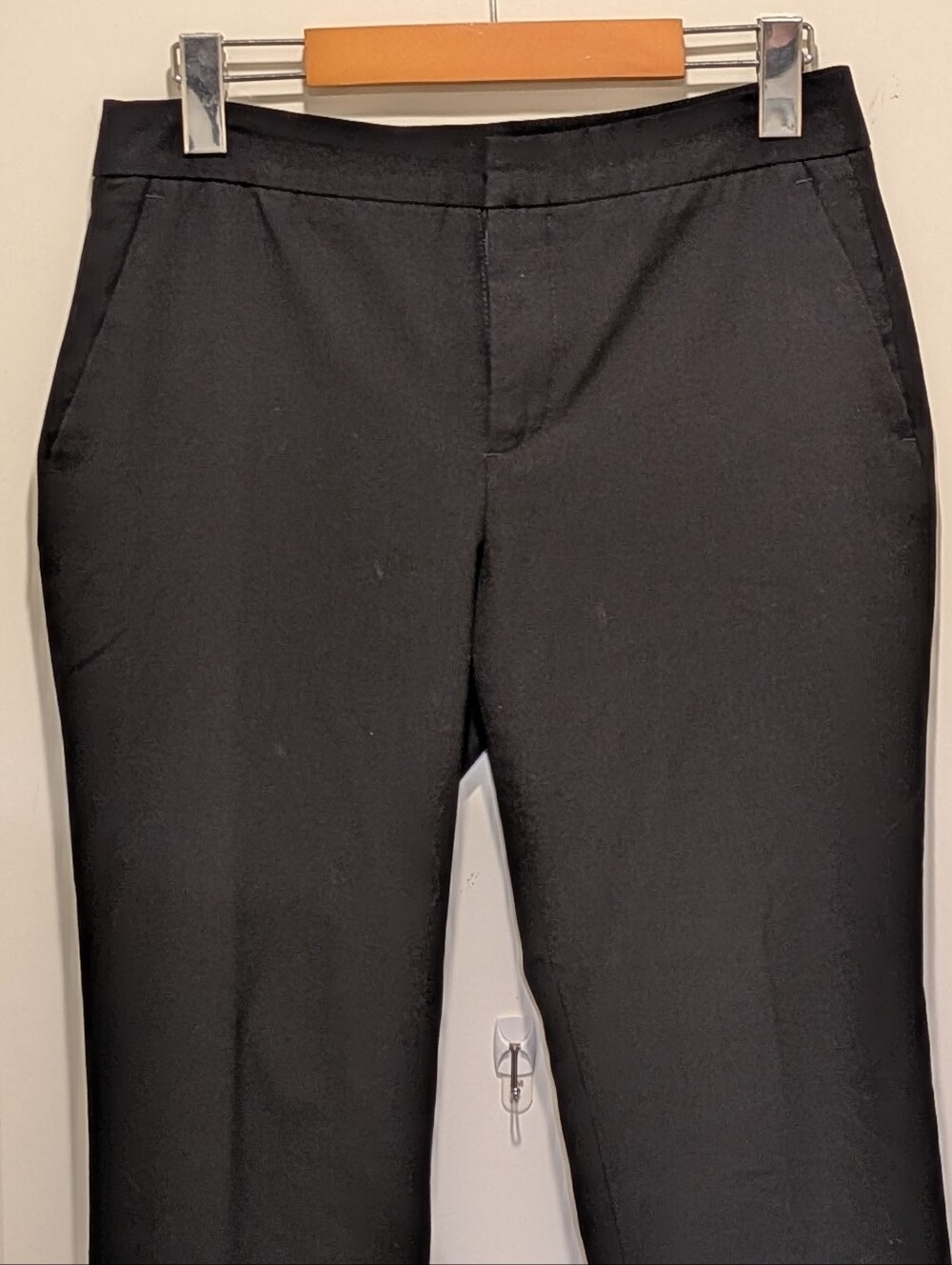 EUC Zara Basic 2 Black Tapered Leg Dress Pants Slacks - Picture 2 of 5
